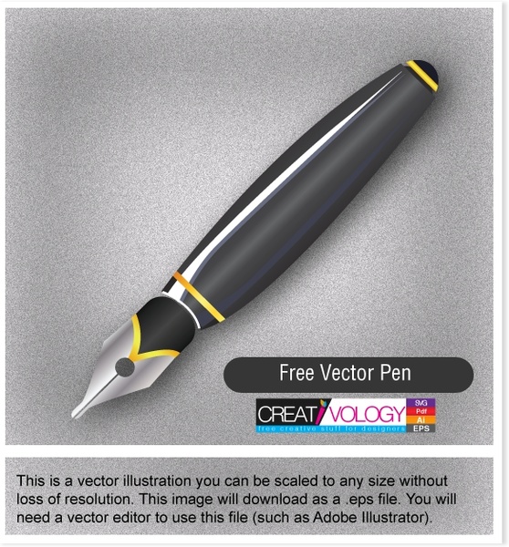 pen advertising background shiny realistic design