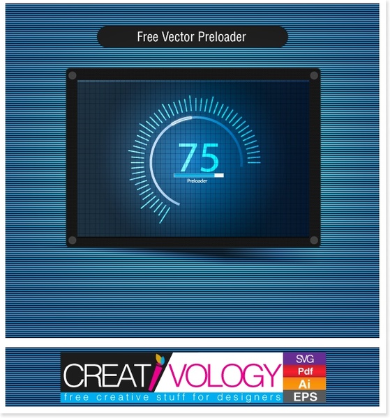 Free Vector Preloader  