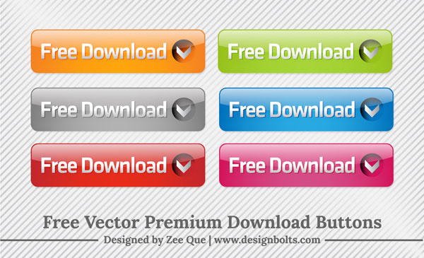 free vector premium download button