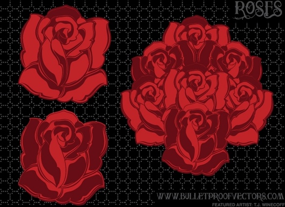 Free Vector Roses