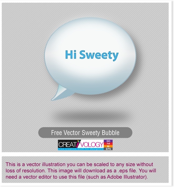 Free Vector Sweety Bubble 