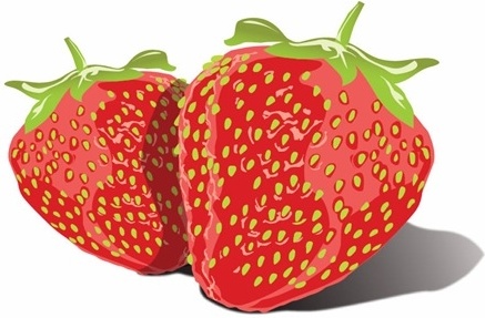Free Vector Tasty Strawberries