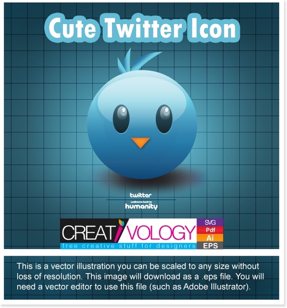 Free Vector Twitter icon 