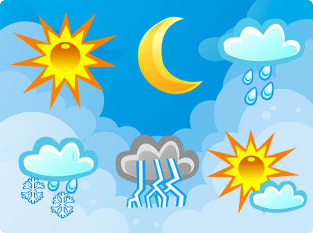 free vector weather icons