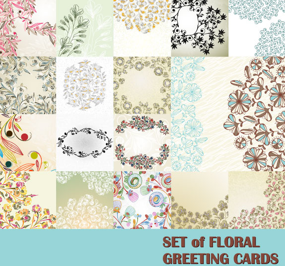 free vector with flowers lacy background 