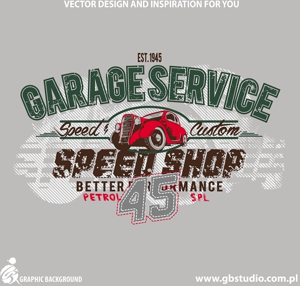 Free Vintage Vector T-shirt Design SERVICE45