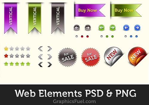 Free Web Elements PSD Pack
