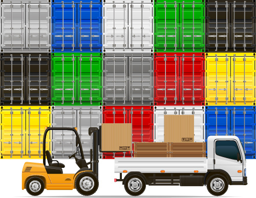 freight transportation vector