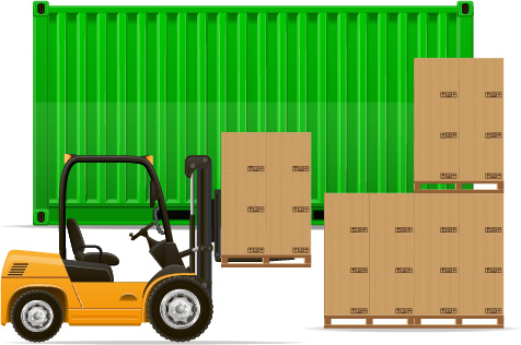 freight transportation vector