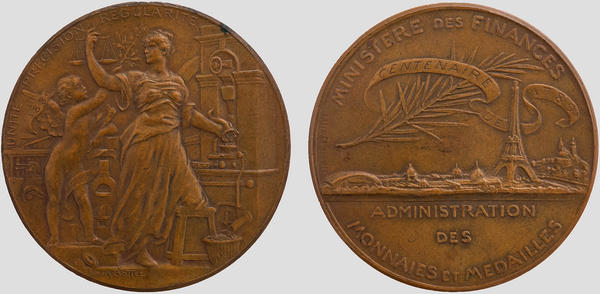 french revolution centennial medal exposition universelle of 1889 