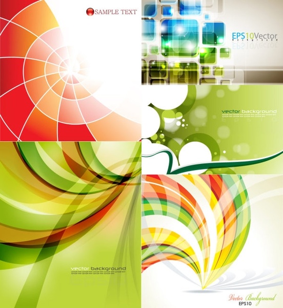 fresh and dynamic posters vector