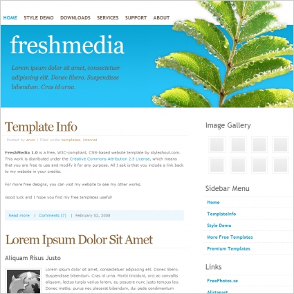 Fresh Media 1.0 Template