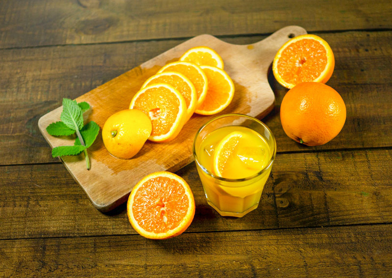 fresh orange juice picture contrast elegance