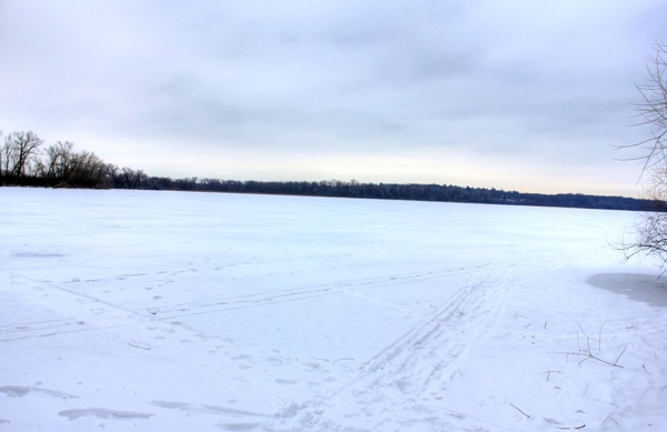 frozen lake in madison wisconsin 
