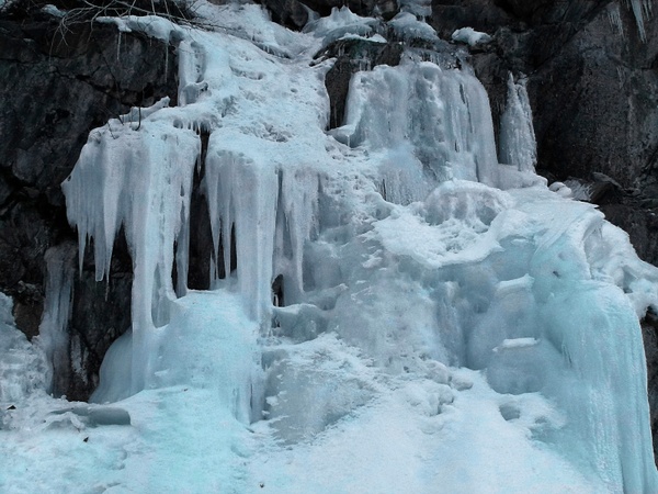 frozen waterfall ice