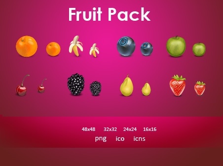 Fruit Icons Pack icons pack