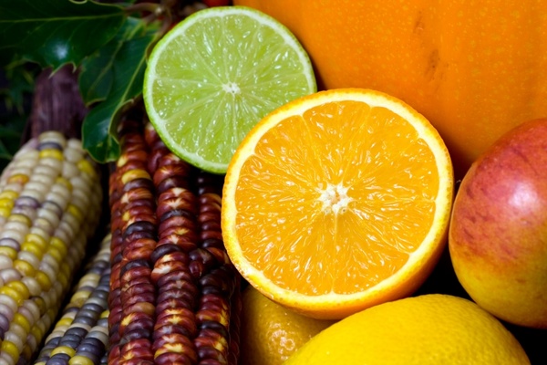 fruit orange lime