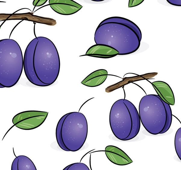 fruit tiled background vector 4