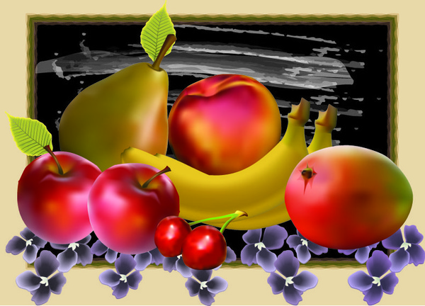 fruits food vector art
