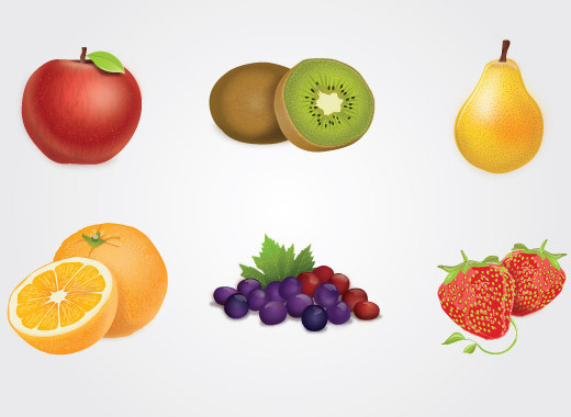 fruits vector food graphics