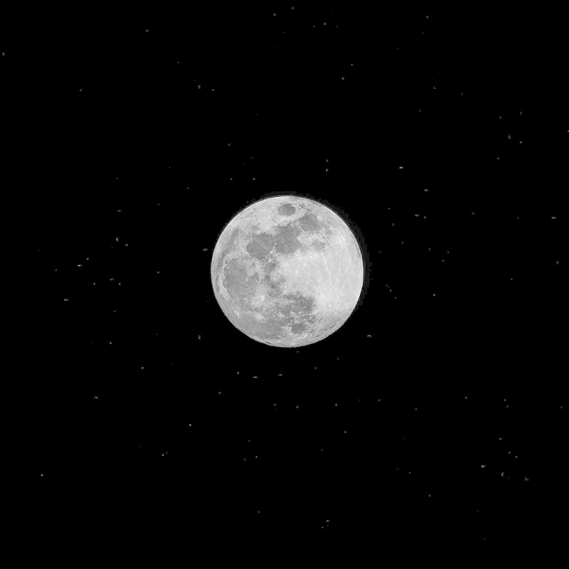 full moon scenery picture contrast black white