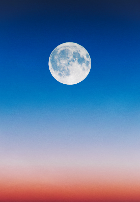 full moon sky backdrop elegant realistic