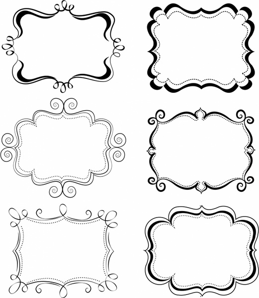 Frame vectors free download graphic art designs