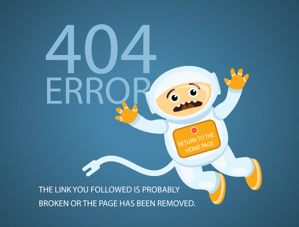 funny4 error page design vector