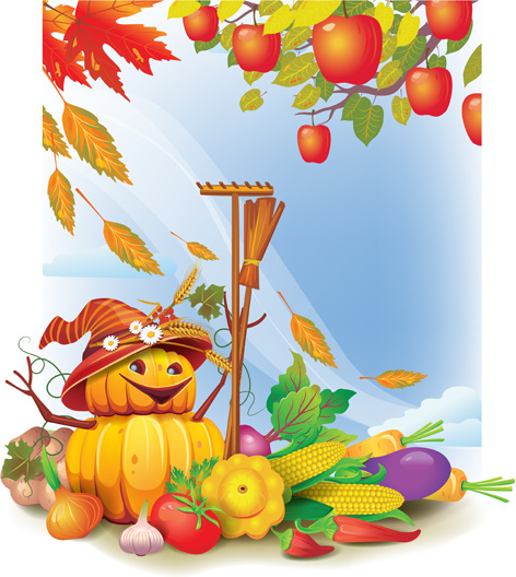 Funny Autumn Pumpkins Vector Graphic Free Vector In Adobe Illustrator
