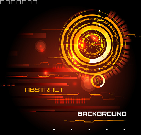 futuristic tech with abstract background vector