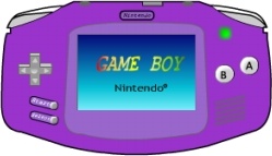 Gameboy Advance purple