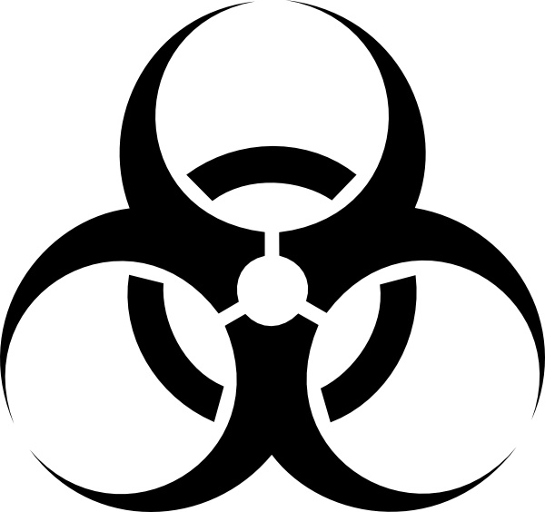 Gamefreak Biohazard Symbol clip art