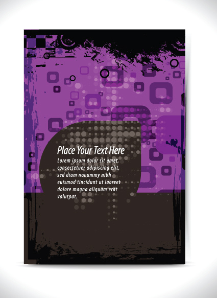 garbage flyer cover template vector