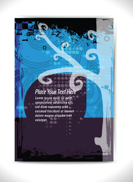 garbage flyer cover template vector