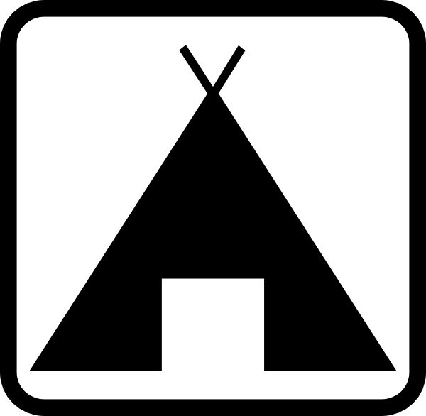 Geant Pictogramme Camping clip art