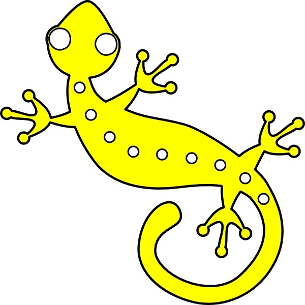 Gecko clip art Free vector in Open office drawing svg ( .svg ) vector