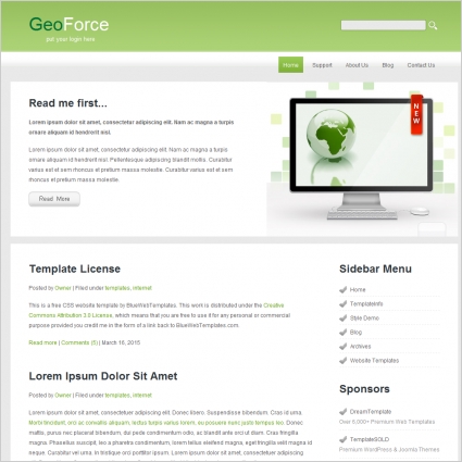 Geo Force Template