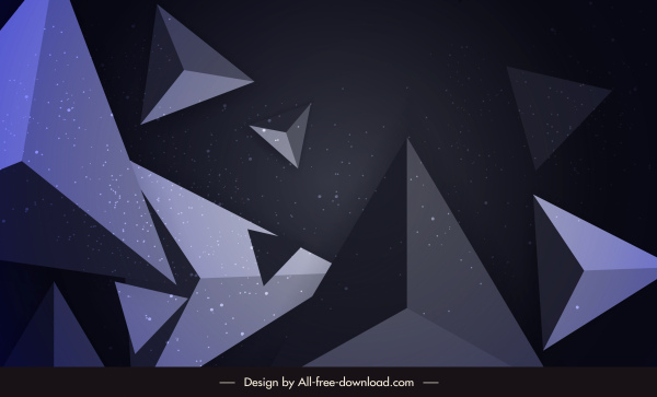 geometric background modern dynamic 3d pyramid decor