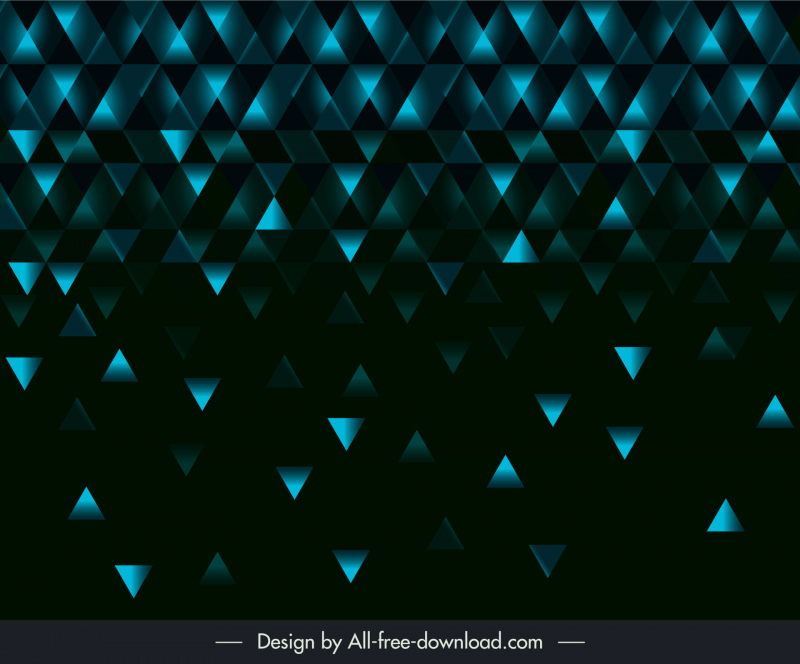geometric background template dark blue triangles