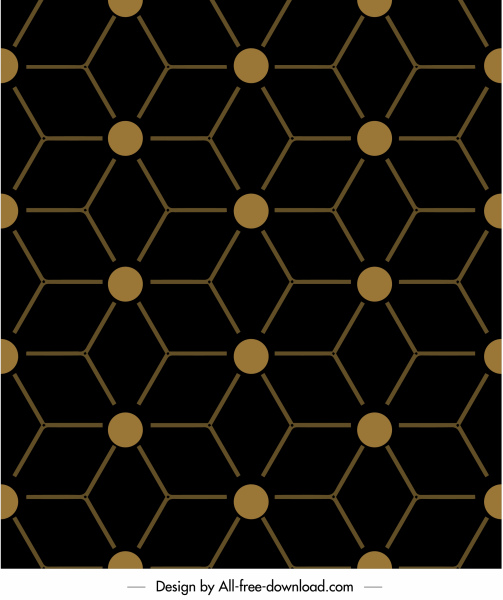 geometric pattern flat dark symmetrical illusion decor