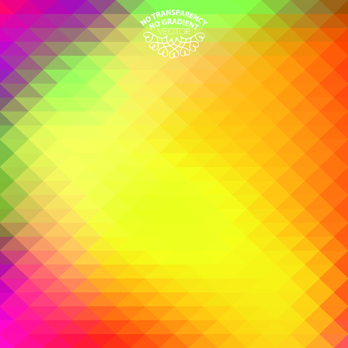 geometric shapes colored blurred background vector