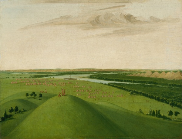 george catlin painting oil on canvas