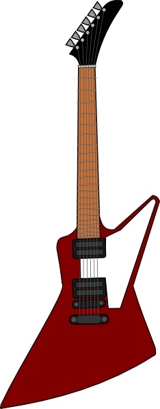 Gibson Explorer Guitar clip art