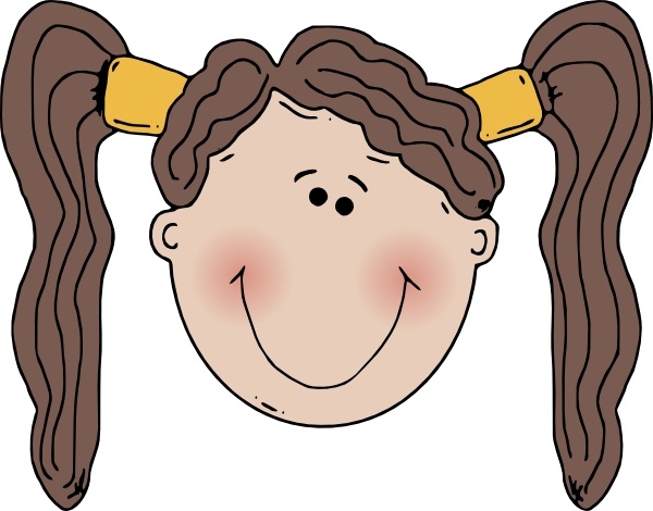 Girl Face clip art Free vector in Open office drawing svg ( .svg ...