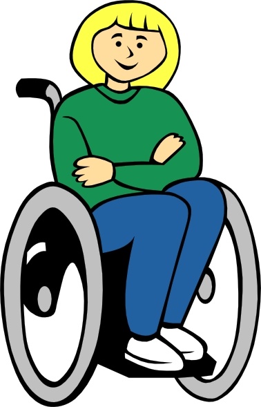 Girl In Wheelchair clip art