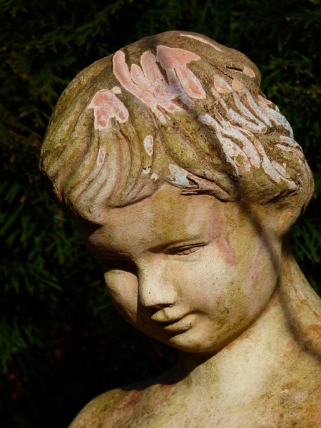 girl virgin stone figure