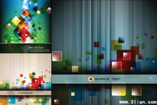 abstract background templates modern colorful squares decor