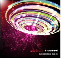 technology background dynamic sparkling colorful circle light effect