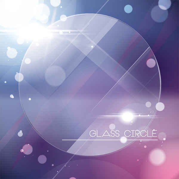 Glass Circle Vector Graphic