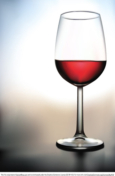 glass of wine vector
